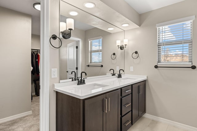 bathroom with vanity