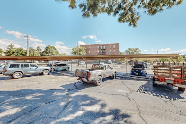 view of parking / parking lot