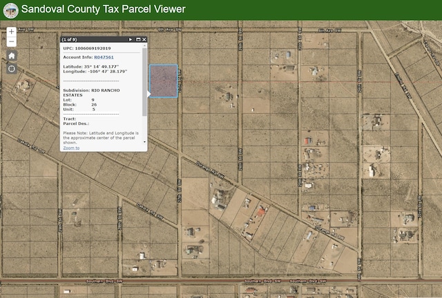 27th St SW, Rio Rancho NM, 87124 land for sale