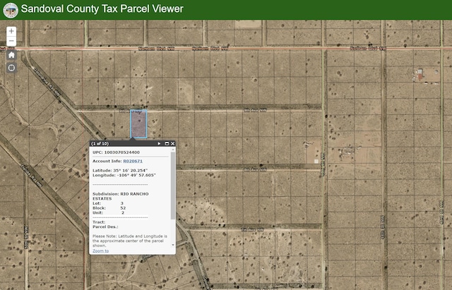 9th Ave NW, Rio Rancho NM, 87124 land for sale