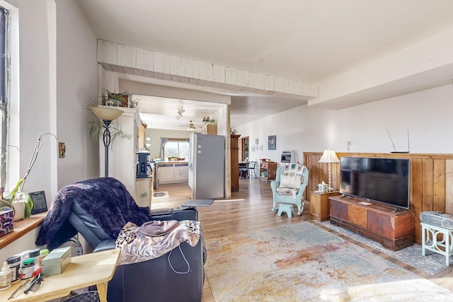 6284 State Highway 55, Mountainair, NM 87036 - living room with wood finished floors