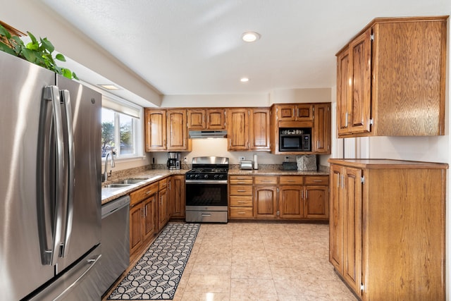 kitchen featuring sink and stainless steel appliances