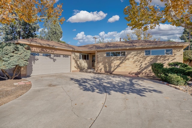 ranch-style house with a garage