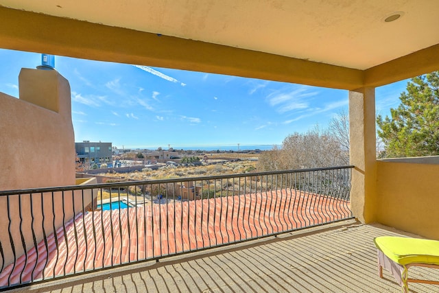 view of balcony