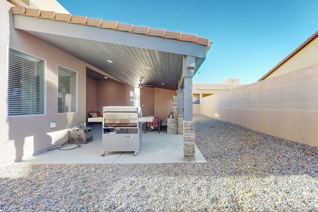 view of patio / terrace with grilling area