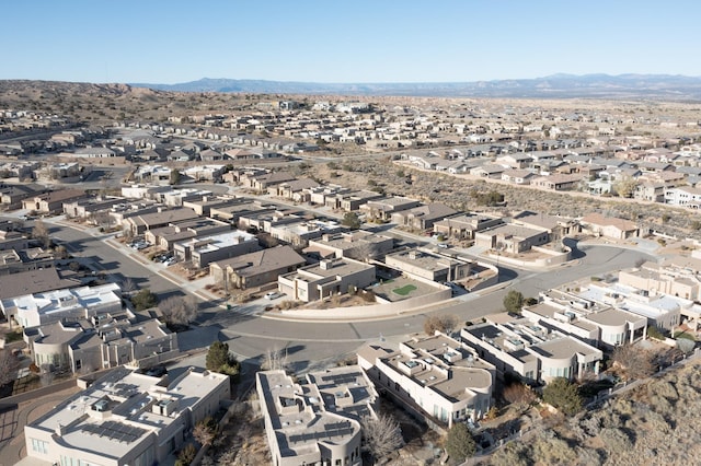 aerial view featuring a mountain view