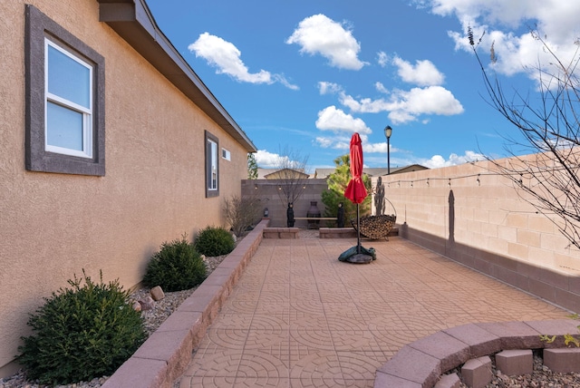 view of patio / terrace featuring a fenced backyard