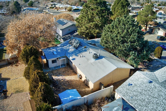 aerial view featuring a residential view