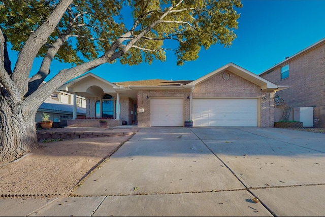 ranch-style house with a garage