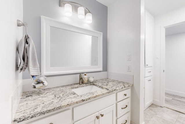 bathroom with vanity