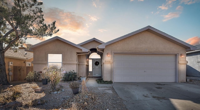 ranch-style house with a garage