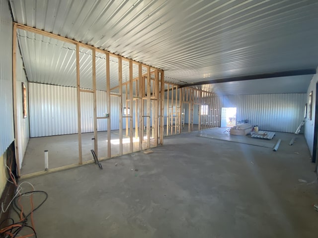 miscellaneous room with concrete flooring