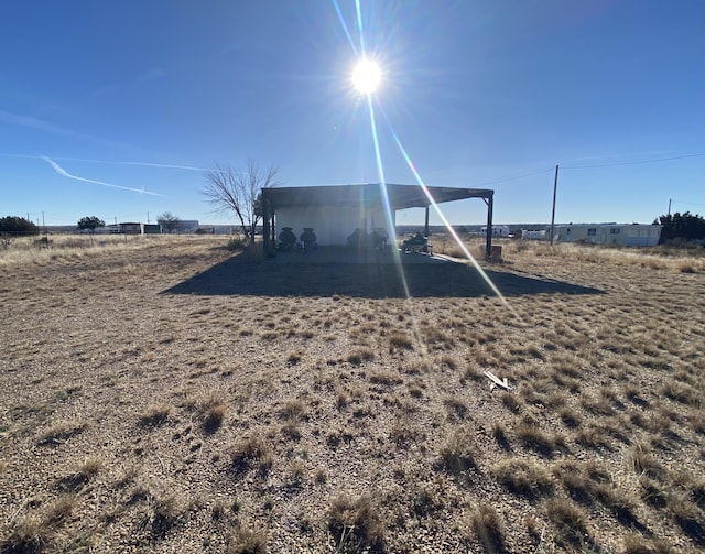 exterior space featuring a rural view