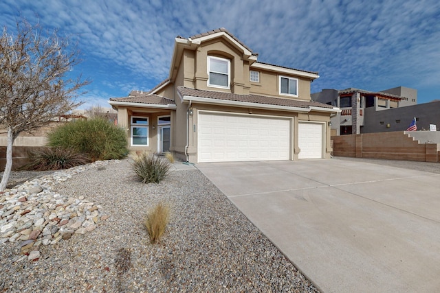 view of front of house featuring a garage