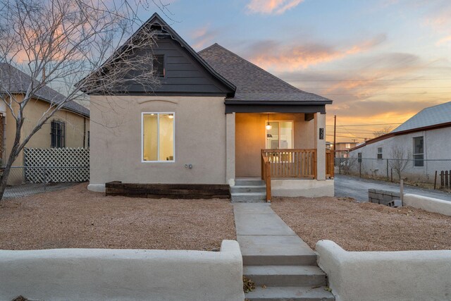 view of front of house featuring a porch