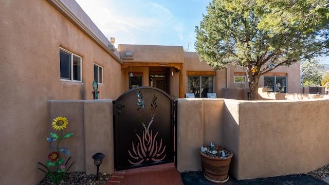 view of pueblo-style house