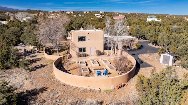 2 Chaco Ct, Sandia Park, NM 87047 - view from above of property