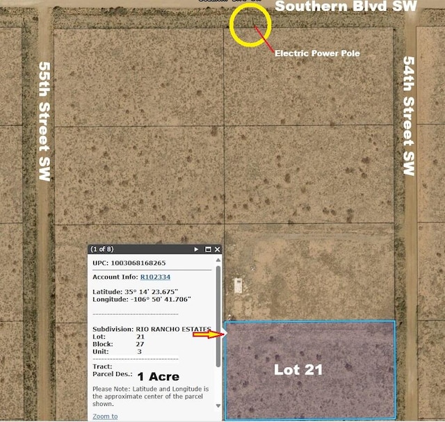 LOT21 54th St SW, Rio Rancho NM, 87144 land for sale