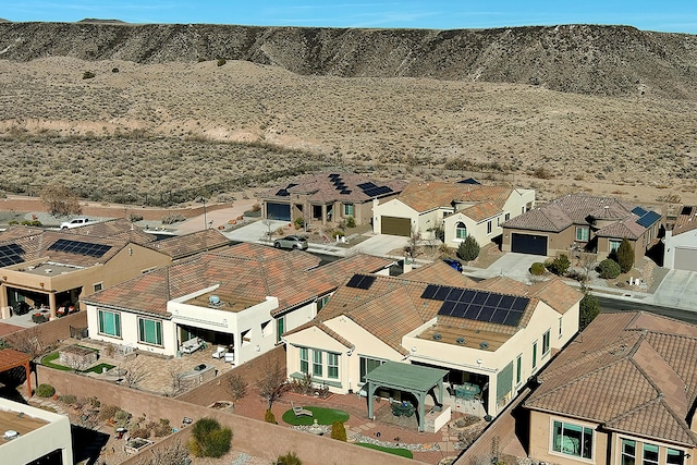 bird's eye view with a residential view