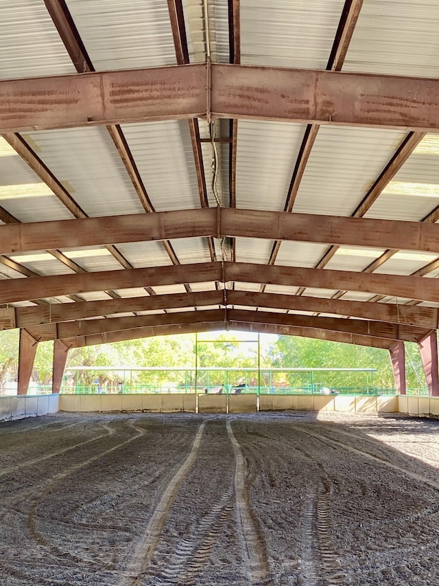 view of horse barn