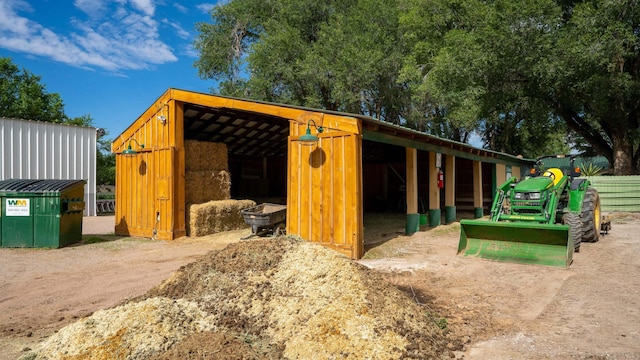 view of stable