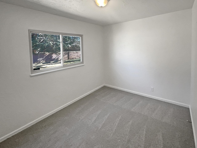 empty room featuring carpet flooring