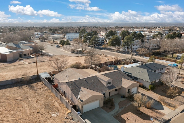 bird's eye view featuring a residential view