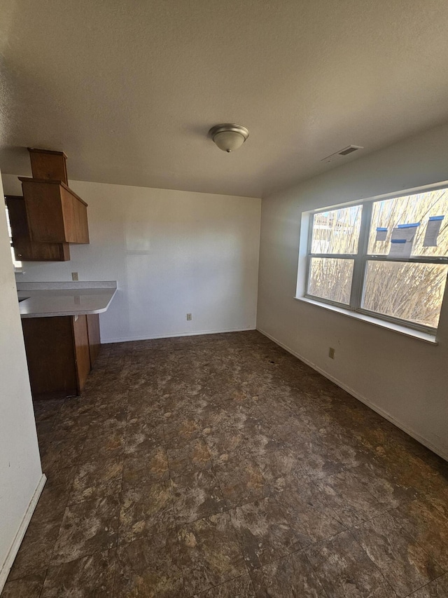 view of unfurnished dining area