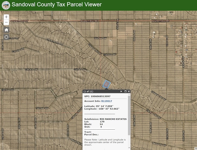 12th Ave SW, Rio Rancho NM, 87124 land for sale