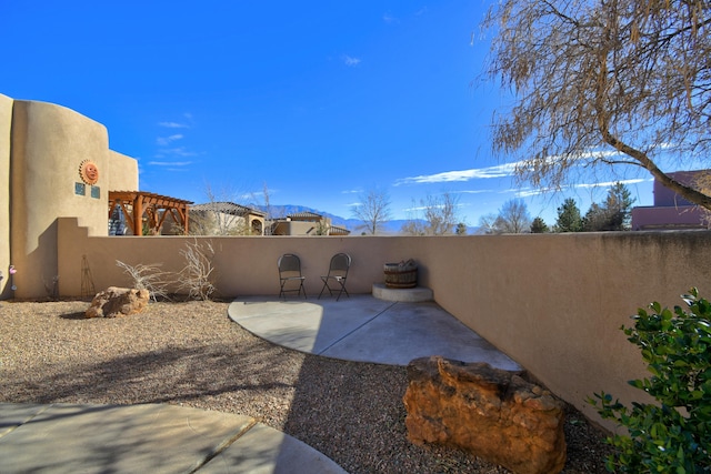 view of yard featuring a patio area