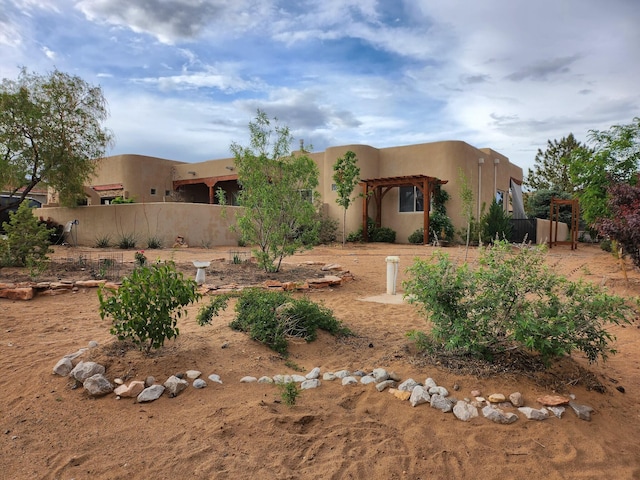 view of southwest-style home