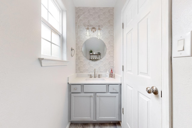 bathroom featuring vanity