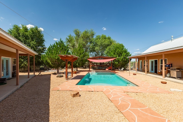 view of pool with a patio area