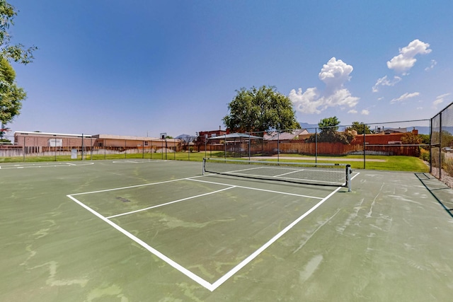 view of tennis court