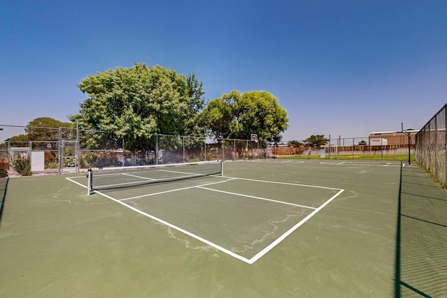 view of tennis court