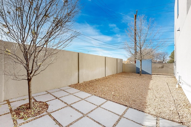 view of yard with a patio