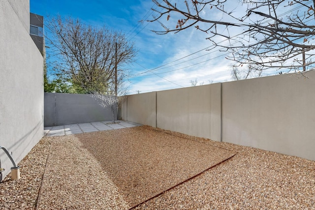 view of yard featuring a patio