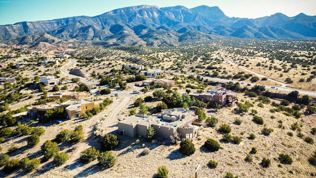 aerial view featuring a mountain view