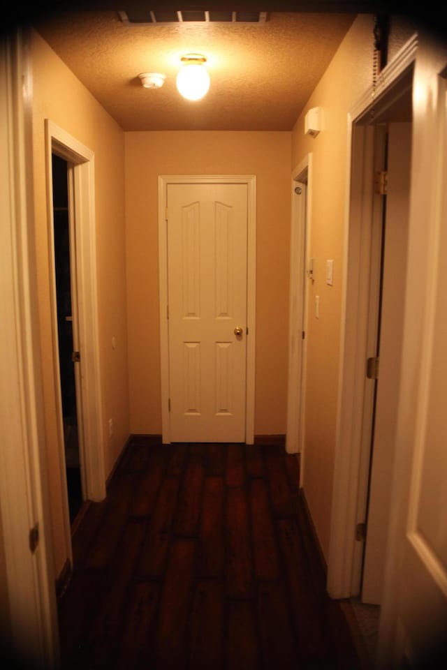 hall featuring dark hardwood / wood-style flooring