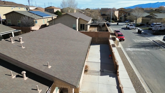 exterior space with a mountain view