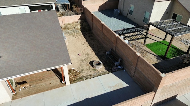 exterior details with central air condition unit