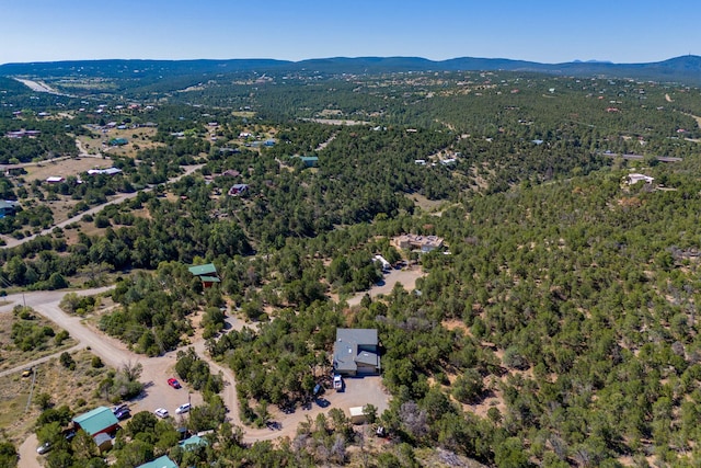 aerial view featuring a mountain view