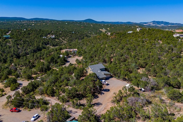 aerial view featuring a mountain view