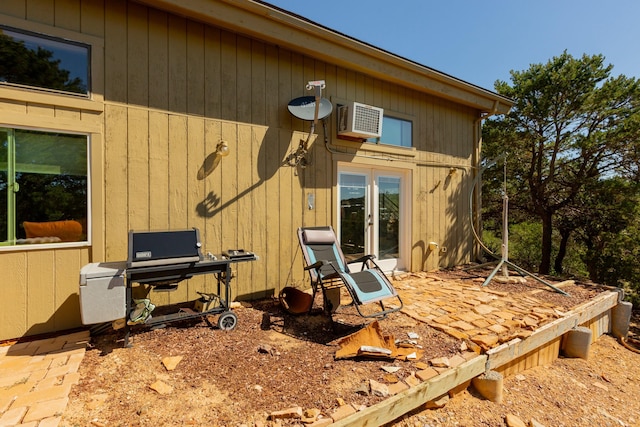 exterior space featuring french doors