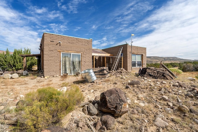 view of rear view of property