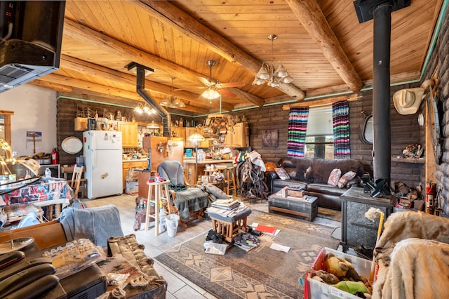 interior space featuring ceiling fan