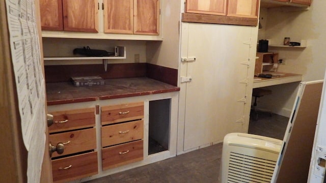 kitchen with tile countertops