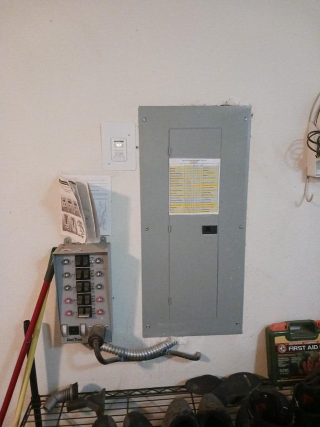 utility room with electric panel