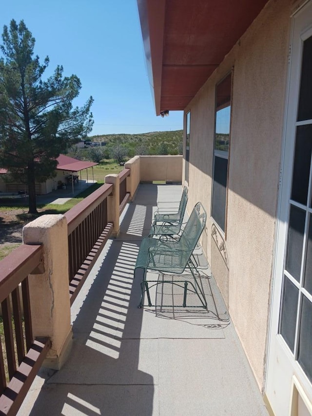 view of balcony