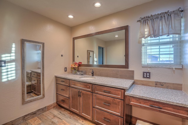 bathroom featuring vanity